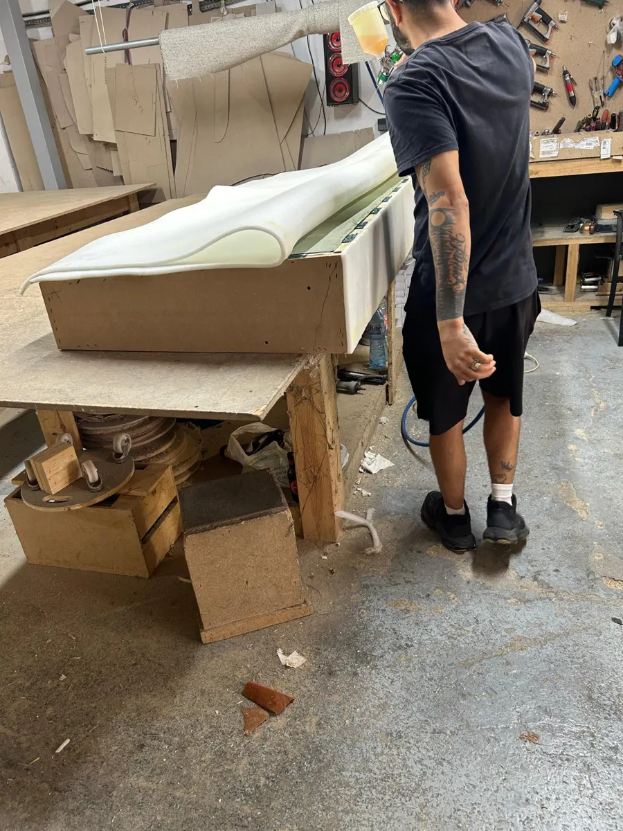 Paso 7: respaldo del sofá en el taller